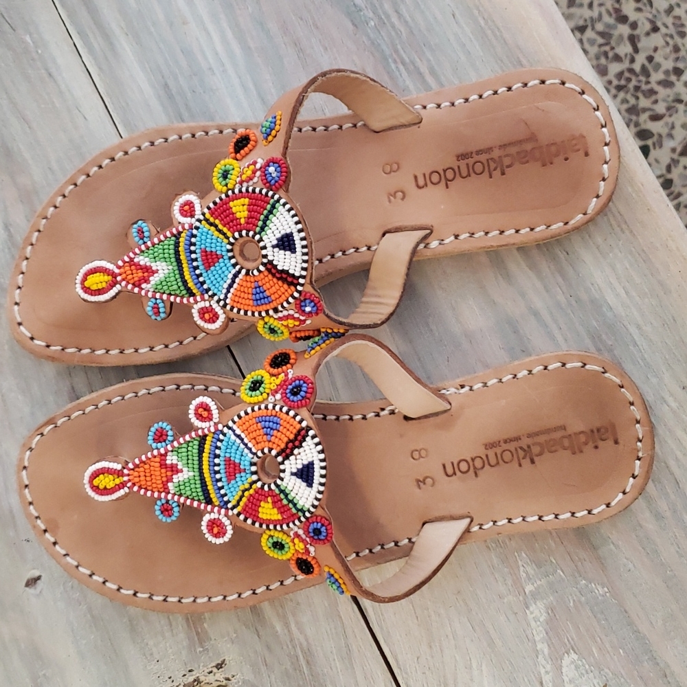 Laidback London Simba Sandals, Size 38